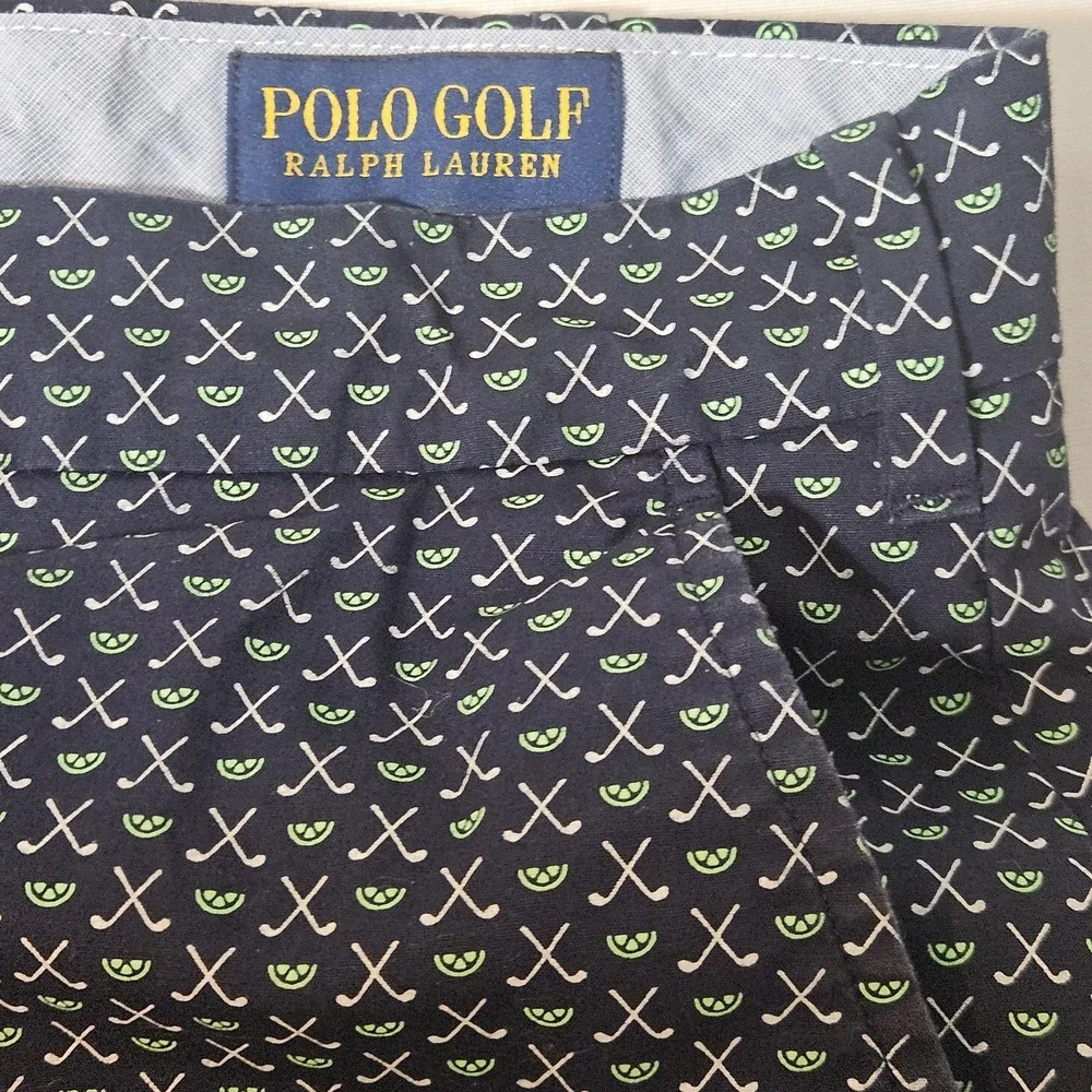 Polo Ralph Lauren Golf Shorts Men's 36 Floral Cotton Twill Stretch 8